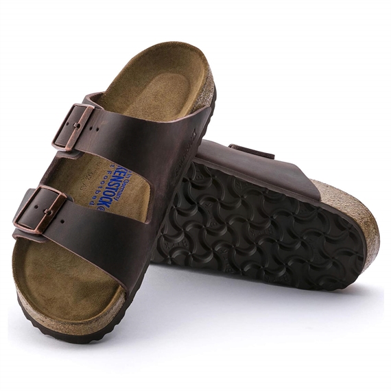 Birkenstock Arizona Oiled Leather Sandaler, Habana